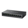 ÷ Switch poe+ no gestionable mercusys ms110cmp 10p 10xrj45 100mbps 8xpoe+ 2xgbps 65w 250m