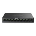 ÷ Switch poe+ no gestionable mercusys ms110cmp 10p 10xrj45 100mbps 8xpoe+ 2xgbps 65w 250m