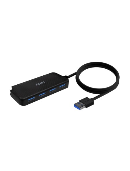 ÷ Aisens - hub usb 3.0, tipo a/m-4xtipo a/h, negro, 60cm