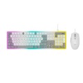 Combo Teclado + Raton USB TG7290 / 6.400 Dpi / 105 Teclas / Blanco / MTK