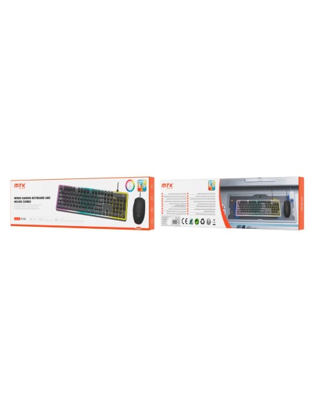 Combo Teclado + Raton USB TG7290 / 6.400 Dpi / 105 Teclas / Negro / MTK