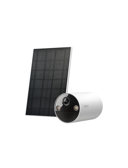 ÷ Camara ip exterior wifi con bateria tapo tc82 2k 3mp alimentada por panel solar tapo a201 instalacio