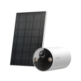 ÷ Camara ip exterior wifi con bateria tapo tc82 2k 3mp alimentada por panel solar tapo a201 instalacio