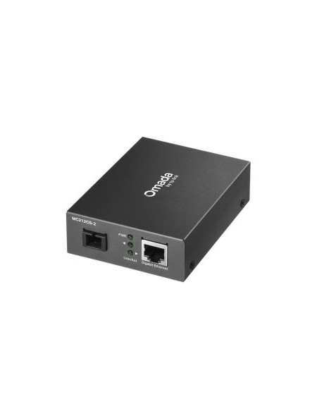 ÷ Convertidor fibra tp-link mc212cs-2 rj45 eth a fibra monomodo sc 1gb fullduplex hasta 2km 