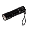 Linterna LED Hama Basic FL-92  / 9 Luces Led / Pilas AAA / Correa de mano / Negro