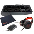Combo Gaming Kit V2 Talius / Teclado Rgb / Raton Rgb / Auriculares / Alfombrilla / Negro
