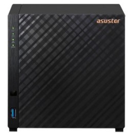 ÷ Servidor nas asustor drivestor 2 gen2 as1204t 4 bahias quard-core 1.7ghz 2.5gbe  1gb ddr4 3xusb 3,0 