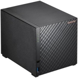 ÷ Servidor nas asustor drivestor 2 gen2 as1204t 4 bahias quard-core 1.7ghz 2.5gbe  1gb ddr4 3xusb 3,0 