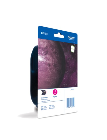 ÷ Tinta original brother lc1220mbp magenta 4.8ml + alarma
