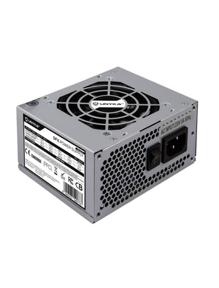 Fuente alimentacion SFX 450w Unykach / Micro Atx / 20+4 Pines / Plata / UNYKA 52017 / Caja desprecintada