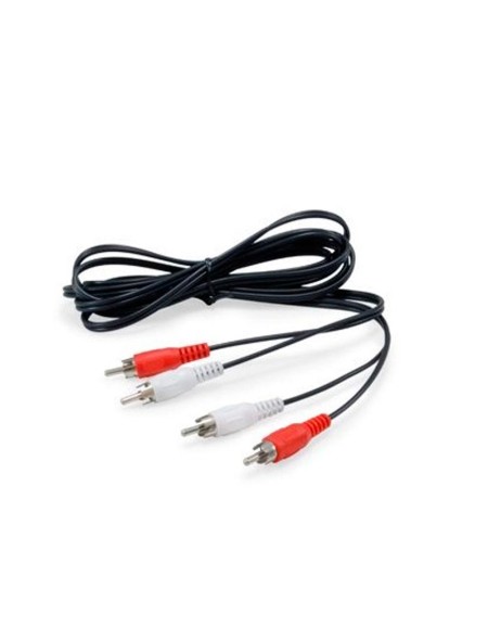 ÷ Cable audio 2 rca macho a 2 rca macho 2.5m