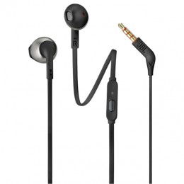 ÷ Auricular intrauditivo jbl tune t205 black microfono integrado jack 3.5mm metalico pure bass