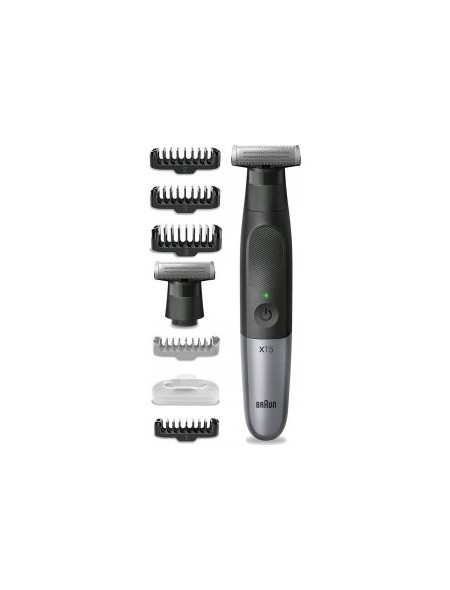 ÷ Afeitadora braun xt5110 control de precision - recargable + recambio + 5 peines para barba y cuerpo