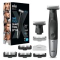 ÷ Afeitadora braun xt5110 control de precision - recargable + recambio + 5 peines para barba y cuerpo