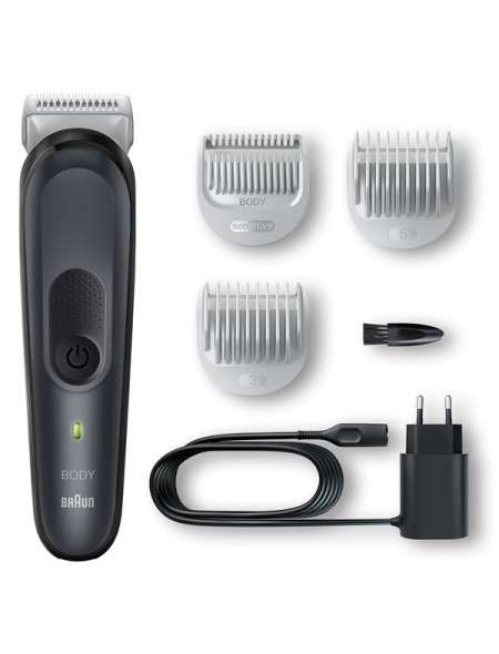 ÷ Afeitadora corporal braun bg3350 inalambrica corte 0.5-5mm 3 peines fijos recargable