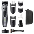 ÷ Recortadora de barba braun bt7420 40 ajustes corte 0,5 - 10mm recargable base de carga negro