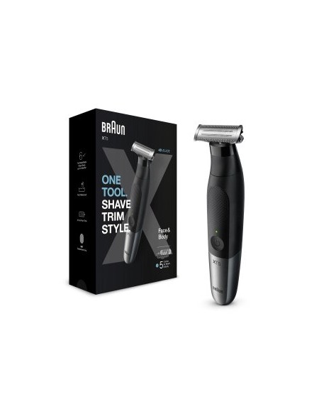 ÷ Afeitadora braun xt-5100 para cara y cuerpo 5 peines recargable bolsa