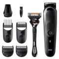 ÷ Cortapelo braun mgk5345 4 cabezales regulable recargable para cabello y barba + gillette 