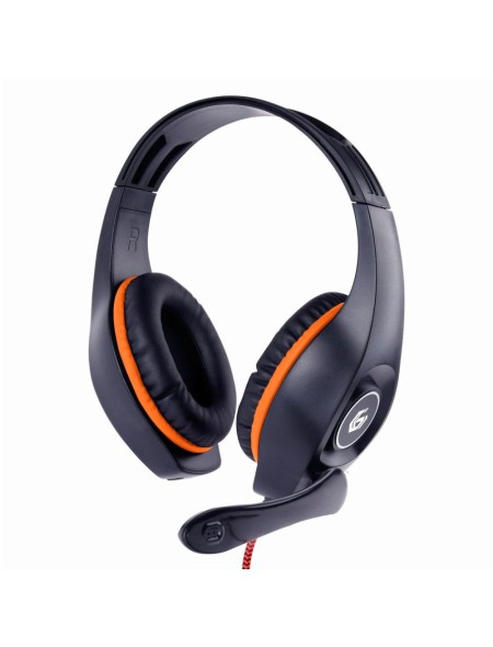 Auriculares con microfono Gembird GHS-05-O / Jack 3.5mm / Negro-Naranja