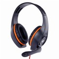 Auriculares con microfono Gembird GHS-05-O / Jack 3.5mm / Negro-Naranja
