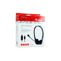 ÷ Headset usb equip life microfono flexible control de volumen mute color negro