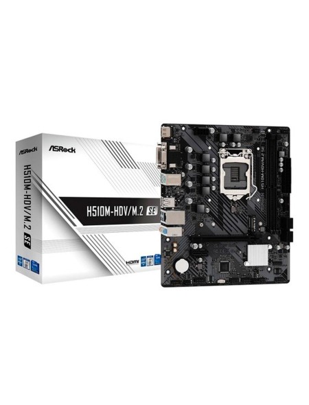 Placa base Asrock H510M-HDV/M.2 SE / Socket 1200 / Micro ATX / 2x DDR4 / 90-MXBM00-A0UAYZ