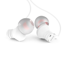 ÷ Auricular intrauditivo aiwa estm-50wt white 3.5mm driver neodimio 10mm dinamico micro controlador re