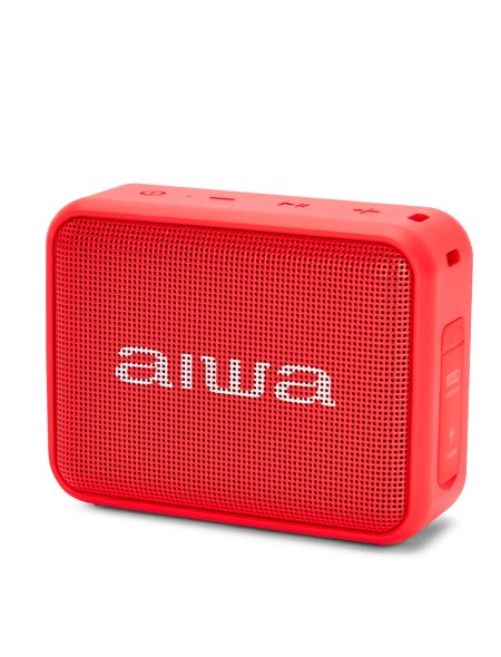 ÷ Altavoz bluetooth portable aiwa bs-200 red bt 5.0 tws micro integrado 6w rms ipx6 lector usb radio f