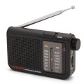 ÷ Radio analogica con altavoz aiwa rs-55 black sintonizador analogico altavoz integrado y jack 3.5mm