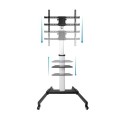 ÷ Soporte de suelo con ruedas tooq fs1886m-b para pantallas de 37