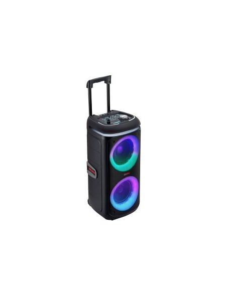 ÷ Altavoz bluetooth trolley aiwa kbtus-480 bt 5.2 40w rms bateria tws fm usb tf mic rgb negro