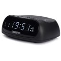 ÷ Radio despertador aiwa cr-09j am/fm doble alarma bateria de respaldo negro