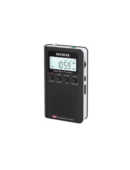 ÷ Radio digital portatil aiwa rsd-45bk pantalla lcd altavoz auriculares