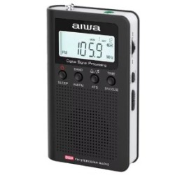 ÷ Radio digital portatil aiwa rsd-45bk pantalla lcd altavoz auriculares