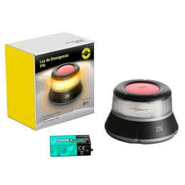 Baliza Geolocalizable ZTE E1 / Homologada V16 / DGT 3.0 / Luz Flash / Visibilidad + 1 km / IP54 / 1x pila 9v