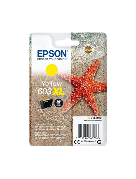 Tinta Original Epson 603 XL Amarillo  Xp-2100 / Xp-3100 / Wf-2830dwf