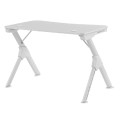 ÷ Mesa mars gaming mgd white chasis de acero tablero 110x60cm altura 74cm con dise?o de fibra de carbo