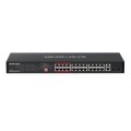 ÷ Switch no gestionable mercusys ms126cp 26p 24x10/100 poe+ 295w 2xcombo giga sfp rack negro