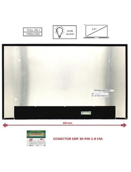 Pantalla compatible para portátil LED 16