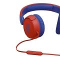÷ Headset jbl jr310-bl/rd bt 5.2 ligeros pleagbles  jack 3.5mm color azul y rojo