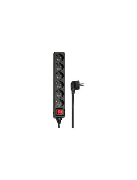 Regleta 6 tomas HAMA / Interruptor / Cable 1.4m /  Negra
