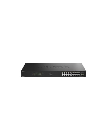 ÷ Switch no gestionable d-link dgs-1018p/e 16p giga poe+(240w)+2p sfp