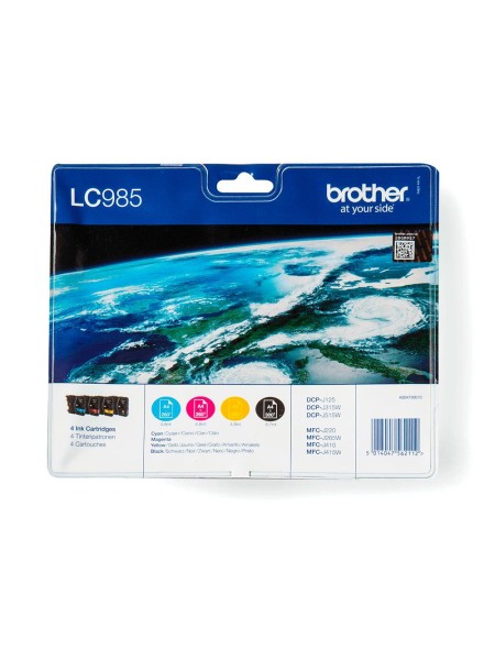 Tinta Original Brother LC985 Multipack (Bk/c/m/y)