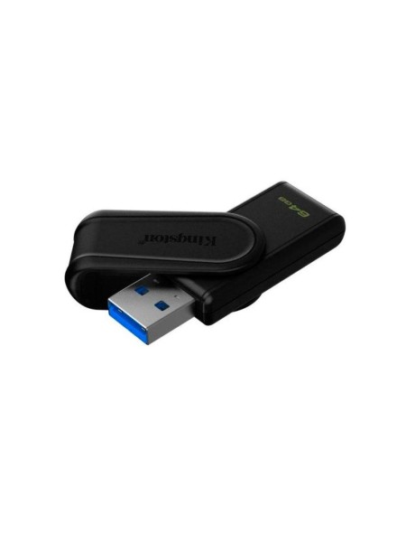 Pendrive Kingston Exodia 64Gb USB 3.2 Gen.1 / Tapa Giratoria / Negro / DTXS/64GB