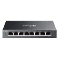 ÷ Switch semigestionable tp-link omada es208gp 8p 8xlan 1gb poe+ metal