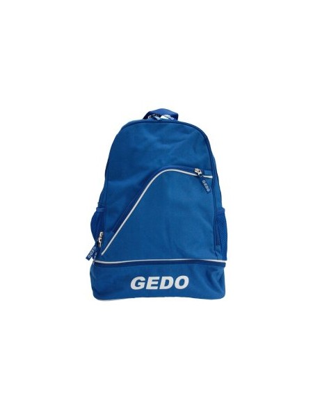 ÷ Mochila gedo napoli 4 compartimientos uno inferior para botas acolchada color azul navy