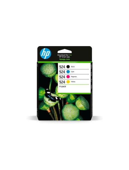 ÷ Paquete de 4 cartuchos de tinta original 924 cmyk
