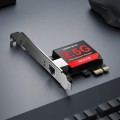 ÷ Tarjeta de red pcie 2.5gbps mercusys ma310e incluye soporte estandar y de perfil bajo