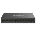 ÷ Switch poe+ no gestionable mercusys ms110cp 10p 8xrj45 100mbps poe+ 2xgbps 65w 250m