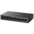 ÷ Switch poe+ no gestionable mercusys ms110cp 10p 8xrj45 100mbps poe+ 2xgbps 65w 250m